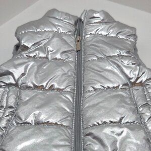 Silver DKNY size 4T puffer vest